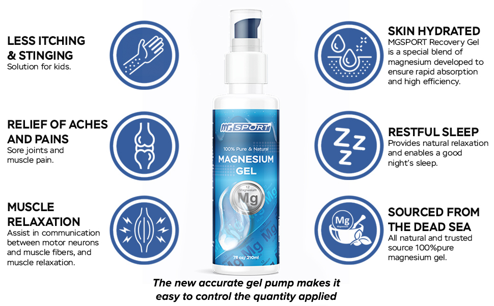 magnesium, gel, leg cramp, sore nuscles, pump, lotion, Magnesium oil, spray, sleep