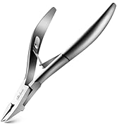 BALUCA Toenail Clippers Straight Blade for Thick Toenails and Ingrown Nails, Professional Stainle...