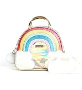 Glimmer Wish Unicorn Selfcare Keepall and Cloud Pouch, Rainbow Travel Bag, Small Cosmetic Bag, Gi...
