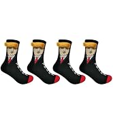 Vtrem Funny Trump 2024 Socks: Novelty Trump Socks Trump 2024 Dress Socks Make America Great Again...