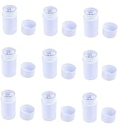 Healthcom 10 Pcs 30ml Plastic Deodorant Containers Round Lip Balm Tubes Twist-up Filling Stick 1 ...