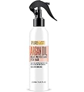 PURE NATURE LUX SPA Moroccan Argan Oil Heat Protectant Spray for Hair with Keratin - Leave in Dee...