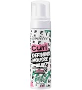 immetee Curly Hair Mousse, Coconut Oil and Silk Protein for Frizz Control Styling Mousse, Extra M...