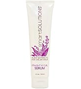 smartSOLUTIONS Straight N' Curl Serum 4 oz, | Smooths & Straightens | Curves & Curls | Paraben-Fr...