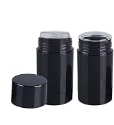 Healthcom 10 Pcs 50ml Round Deodorant Containers Twist-up Filling Stick Empty Refillable Deodoran...