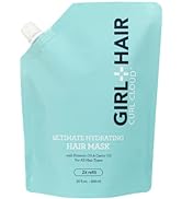 GIRL+HAIR Deep Conditioning Hair Mask Pouch | Hydrating Pimento Oil & Castor Oil For Dry, Damaged...