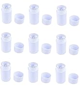 Healthcom 10 Pcs 75ml 2.5 OZ Empty Round Deodorant Containers Twist Up Filling Stick Deodorant Co...