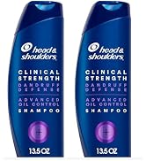 Head & Shoulders Clinical Dandruff Shampoo Twin Pack, Prescription Strength, Oil & Flake Control,...