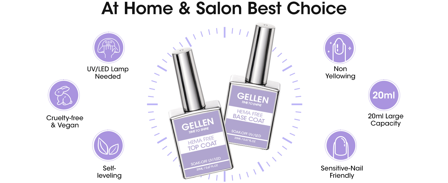 gel base and top coat