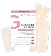 ZitSticka Pimple Patches for Face and Body, Hydrocolloid Patches to Cover Zits & Blemishes, Acne ...