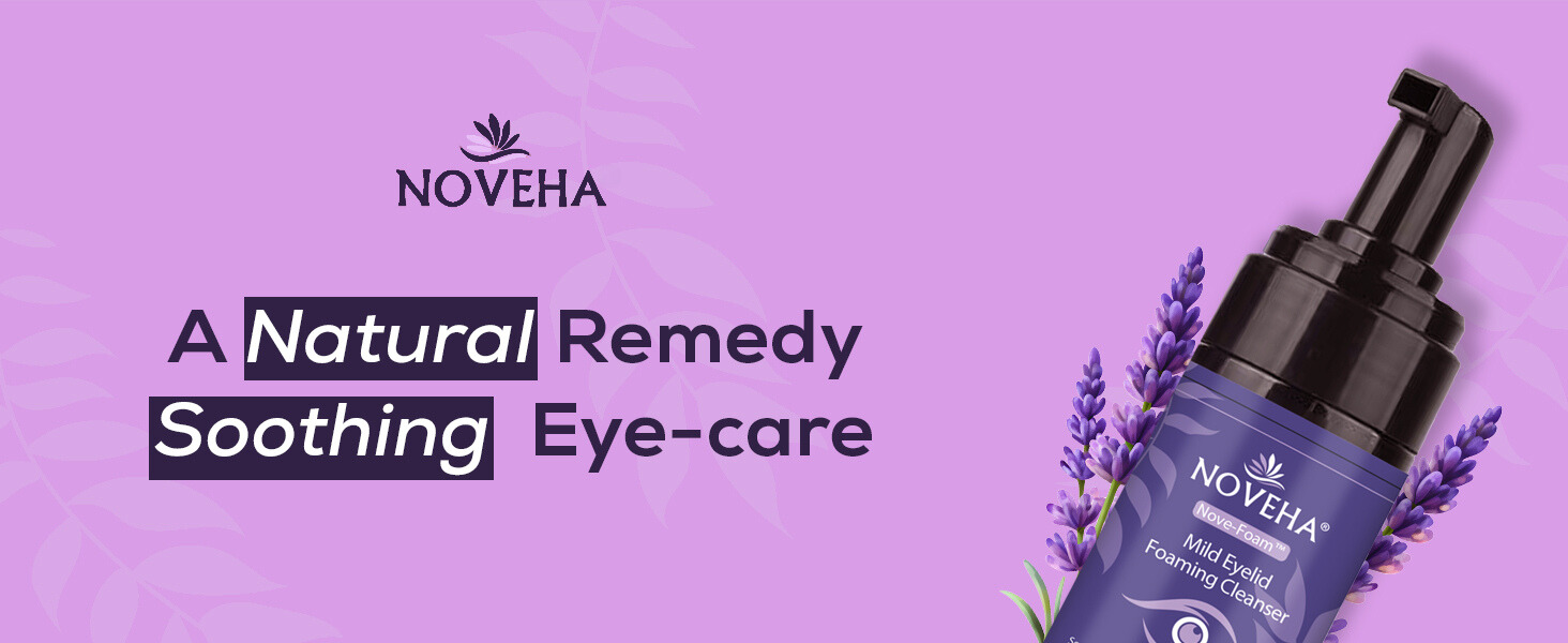 A natural remedy, soothes allergic eyes Noveha mild Foaming cleanser