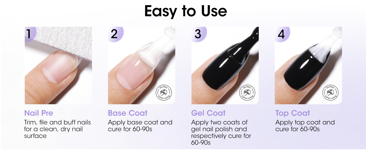 gel base and top coat