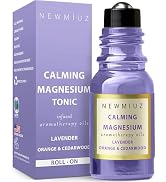 Calm Magnesium Roller Lavender Orange Cedarwood Essential Oil Roll On Calming Aromatherapy Self C...