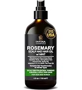 INFINA ESSENTIALS Rosemary Scalp & Hair Oil for Dry Damaged Hair and Growth w/Mint, Biotin, Tea T...