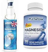 High Absorption Magnesium Supplement (100 Count) and Gel for Leg Cramps and Sore Muscles