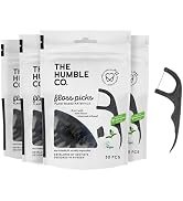 The Humble Co. Floss Picks (200 Count) – Plant Based Dental Floss Picks for Superior Oral Care, D...