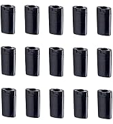 Healthcom 15 Pcs 0.5 Oz Plastic Deodorant Containers 15ml Oval Lip Balm Tubes Twist-up Filling St...