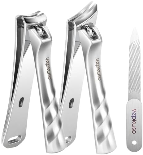 German Nail Clippers for Thick Ingrown Nail for Men, Heavy Duty Large Toenail Clippers for Thick Nails for Seniors, Super Sharp Ingrown Toe Nail Clippers with Long Handle, Gift Idea