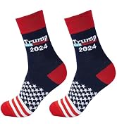Vtrem Funny Trump 2024 Socks: Novelty Trump Socks Trump 2024 Dress Socks Make America Great Again...