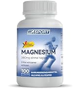 Magnesium Supplement Complex MGSPORT - High Absorption Supplement with Vitamins B6, D, E - Reliev...