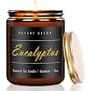 Putart Eucalyptus Mint Candles for Home Scented, Natural Soy Aromatherapy Non Toxic Candles with Long Lasting Fragrance & Clean Burn, Luxury Jar Candle Gift for Women, Men, Home Decoration 9oz