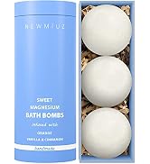 Magnesium Bath Bombs Sweet Orange Vanilla Cinnamon Dessert Luxury Bubble Bath Bomb Set for Girls ...