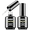AIMEILI Gel Nail Polish Hema Free No Wipe Top and Base Coat Set 2 x 15ml, Cruelty Free, Vegan, High Gloss Shine Finish and Long Lasting