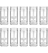Healthcom 10 Pcs 30ml Empty Deodorant Containers Twistup Filling Stick Clear Plastic Deodorant Co...