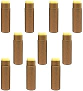 Healthcom 10 Pcs 1oz Cardboard Lip Balm Tubes Kraft Paper Lipstick Tube Empty Lip Gloss Container...