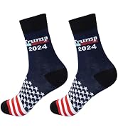 Vtrem Funny Trump 2024 Socks: Novelty Trump Socks Trump 2024 Dress Socks Make America Great Again...