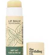 The Earthling Co. Lip Balm - Natural, Organic, Mint Lip Care - Non-tinted, Bee-free, Moisturizing...