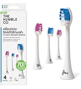 The Humble Co. Plant Based Replacement Toothbrush Heads 4pk - Sustainable BPA-Free Electric Tooth...