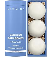 Magnesium Bath Bombs - Post Workout Recovery Sore Muscles Tension - Epsom Salt - Luxury Bubble Ba...