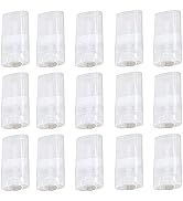 Healthcom 15ml Clear Empty Plastic Deodorant Containers 0.5 Oz New Empty Oval Lip Balm Tubes Cont...