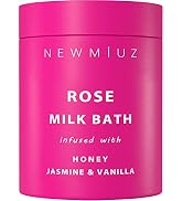 Calming Rose Coconut Milk Bath Soak Moisturize & Soften Skin Honey Jasmine Vanilla Destress Luxur...