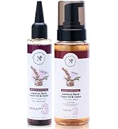 NaturAll Jamaican Black castor Oil & Chebe Oil & Hair Mousse - Hair Care Bundle for Frizz Control...