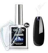 GELLEN 20ml Gel Top Coat, High Gloss Shiny Top Coat Nail Polish, Long Lasting Soak Off UV Light N...
