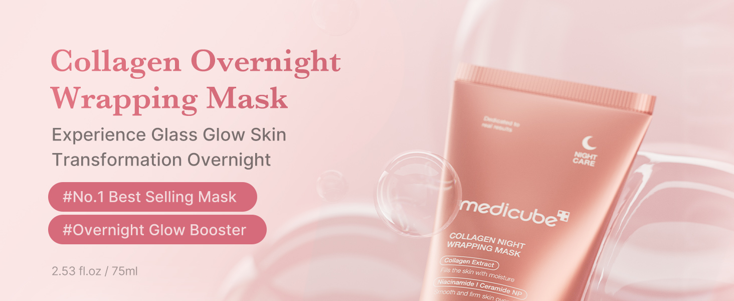 collagen, wrapping mask, collagen wrap, glow skin, glass skin, overnight