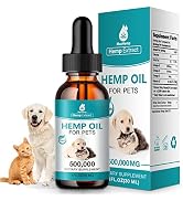 Hemp Oil for Pet Joint Health Supplement for Dog 500,000 Max Potency Help Cat Anxiety Stress Pain...