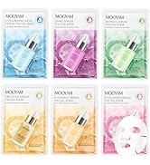 GUOYAOLIFU 6 Pack Sheet Face Masks Skincare, Gentle & Nourishing Skincare for All Skin Types, Sui...