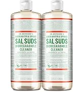 Dr. Bronner's - Sal Suds Biodegradable Cleaner (32 oz, 2-pack) - All-Purpose, Pine Cleaner for Fl...