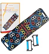 Shrink Push Up Board - Portable Gym Multi-Function Foldable Push Up Bar with Pull Up Bar Handles ...