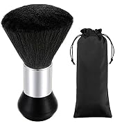 Vtrem Barber Brush Neck Duster Black Powder Duster Brush Neck Duster Brush for Hair Cutting Brush...