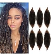 Afro Twist Hair Springy Afro Twist Hair 12 Inch 6 packs Pre Fluffed Spring Twist Hair Pre Stretch...