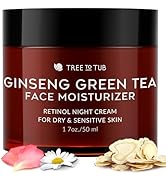 Tree to Tub Retinol Anti Aging Face Moisturizer for Dry & Sensitive Skin - Anti Wrinkle Hyaluroni...