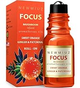 Stay Focus Roll On Essential Oil Blend For Concentration Memory Attention Orange Ginger Patchouli...