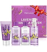 Vital Luxury Bath & Body Kit, 3 Fl Oz, Ideal Skincare Gift Home Spa Set, Includes Body Lotion, Sh...