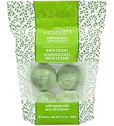 Vitabath Bath Fizzies with Epsom Salt Relax Nourish Unwind Original Spring Green Calming Aromathe...