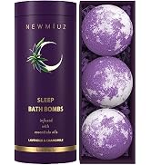 Deep Sleep Bubble Bath Bombs Infused Lavender and Chamomile Essential Luxurious Bath Additives fo...