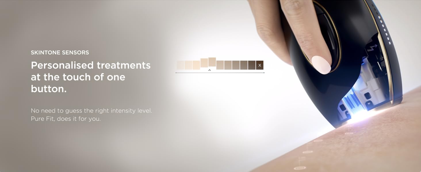 SKINTONE SENSORS Personalized treatments at the touch of one button.
